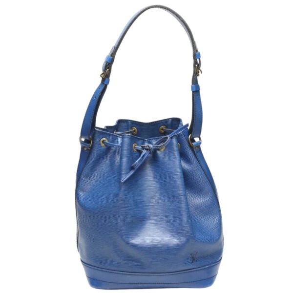 2308190002007 1 Louis Vuitton Noe Drawstring Shoulder Bag Epi Leather Blue