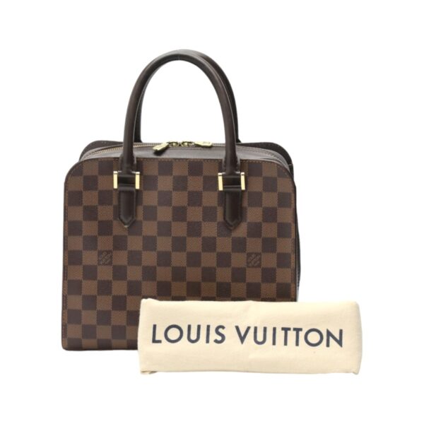 2310210002015 0 1 Louis Vuitton Triana Handbag Damier Canvas Brown