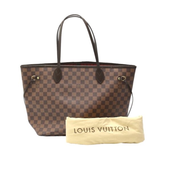 2312160002009 1 Louis Vuitton Neverfull MM Tote Bag Damier Canvas Brown