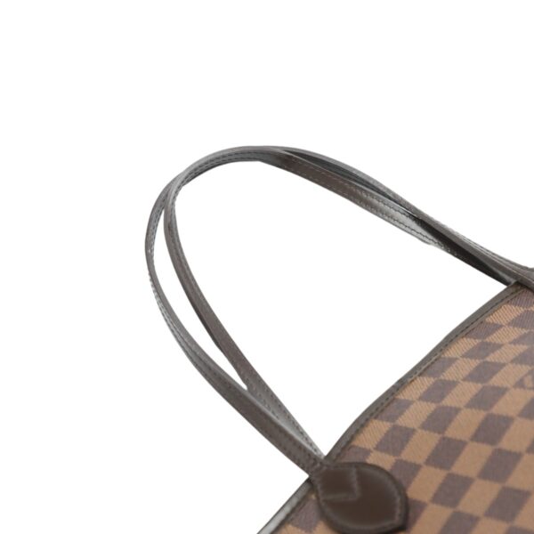 2312160002009 10 Louis Vuitton Neverfull MM Tote Bag Damier Canvas Brown