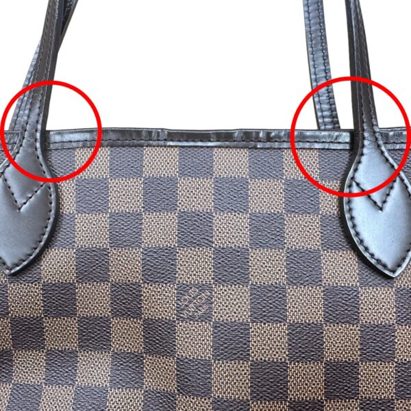 2312160002009 12 Louis Vuitton Neverfull MM Tote Bag Damier Canvas Brown