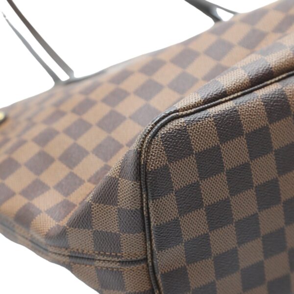 2312160002009 6 Louis Vuitton Neverfull MM Tote Bag Damier Canvas Brown