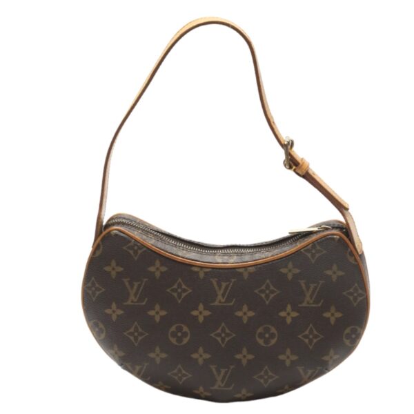 2312170040023 1 Louis Vuitton Pochette Croissant Handbag Monogram Canvas Brown