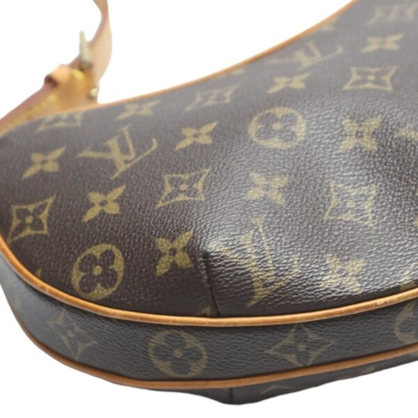 2312170040023 6 Louis Vuitton Pochette Croissant Handbag Monogram Canvas Brown