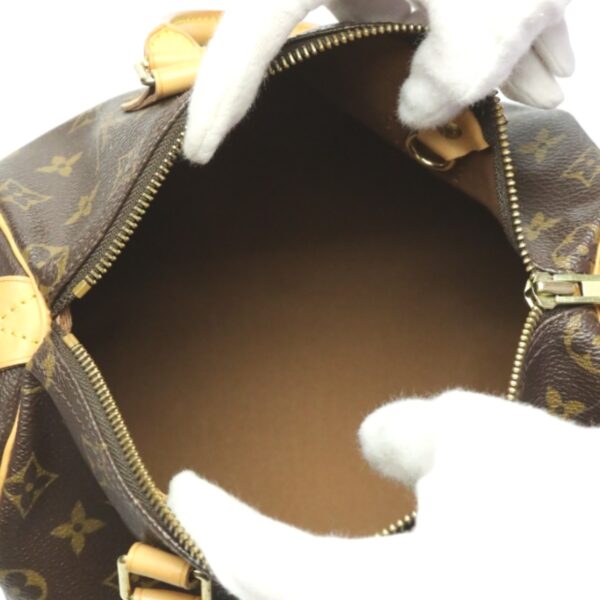 2312170040025 14 Louis Vuitton Speedy 25 Mini Bag Monogram Canvas Brown