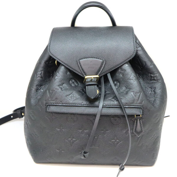 2323 1 Louis Vuitton Monsori PM Backpack Empreinte Leather Noir