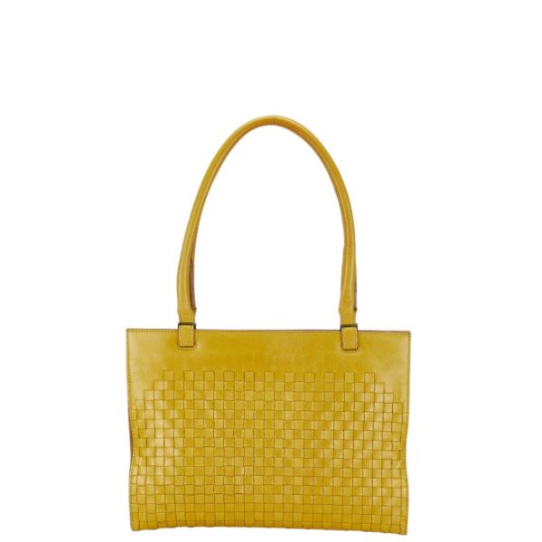 234 66663 1 Bottega Veneta Intrecciato Handbag Yellow