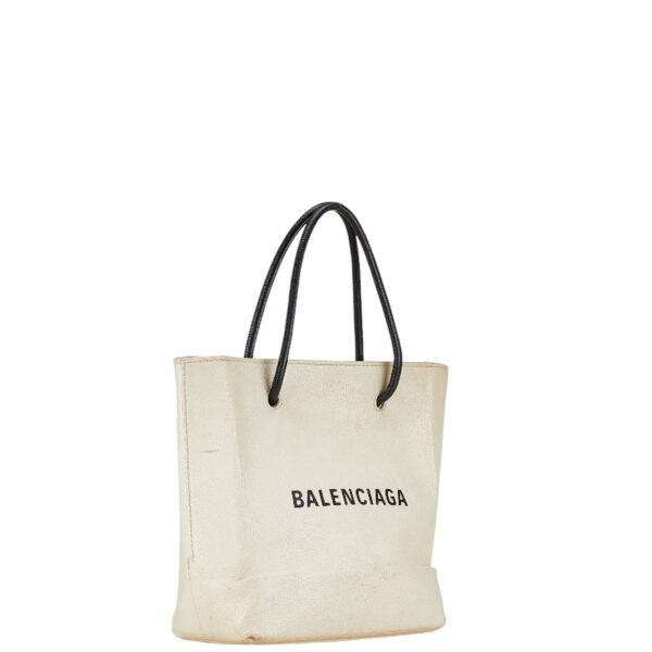 234 66665 3 Balenciaga Shopping Tote 2WAY Handbag White