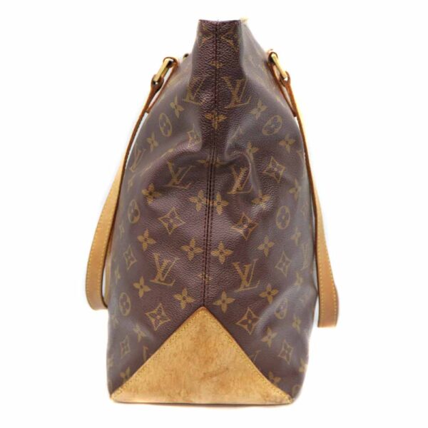 2349 4 Louis Vuitton Cabas Mezzo Monogram Canvas Tote Bag Brown