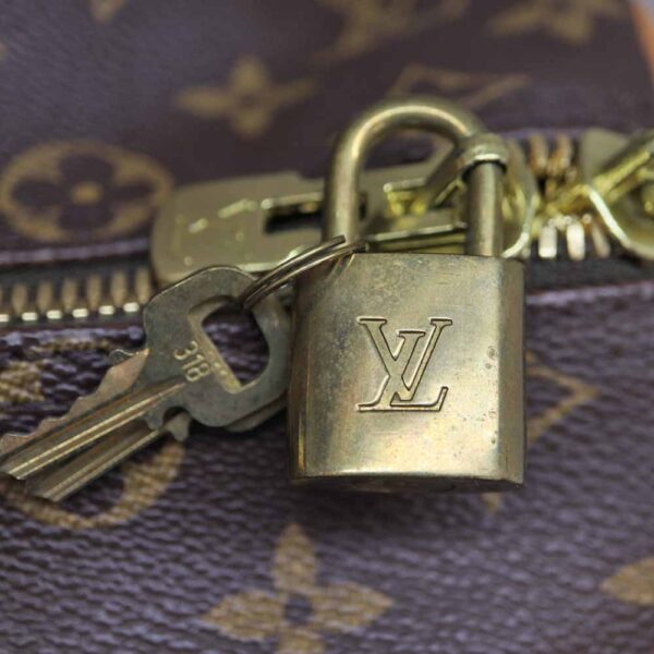 2365 10 Louis Vuitton Keepall 45 Monogram Canvas Bag Brown