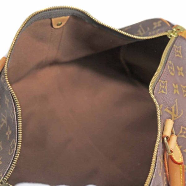 2365 11 Louis Vuitton Keepall 45 Monogram Canvas Bag Brown