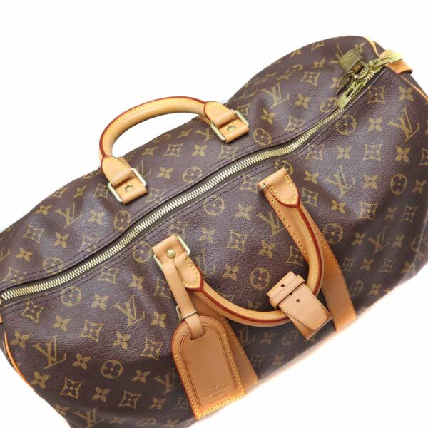 2365 6 Louis Vuitton Keepall 45 Monogram Canvas Bag Brown