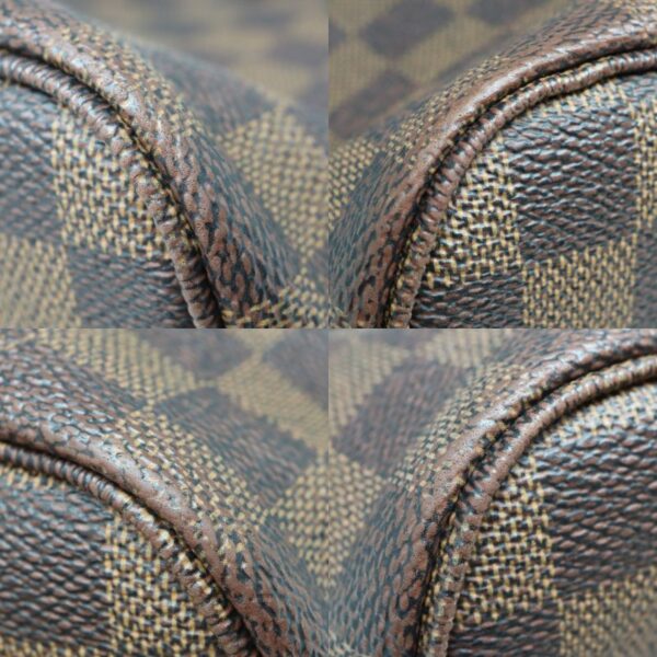 2378 10 Louis Vuitton Neverfull PM Tote Bag Damier Canvas Ebene Brown