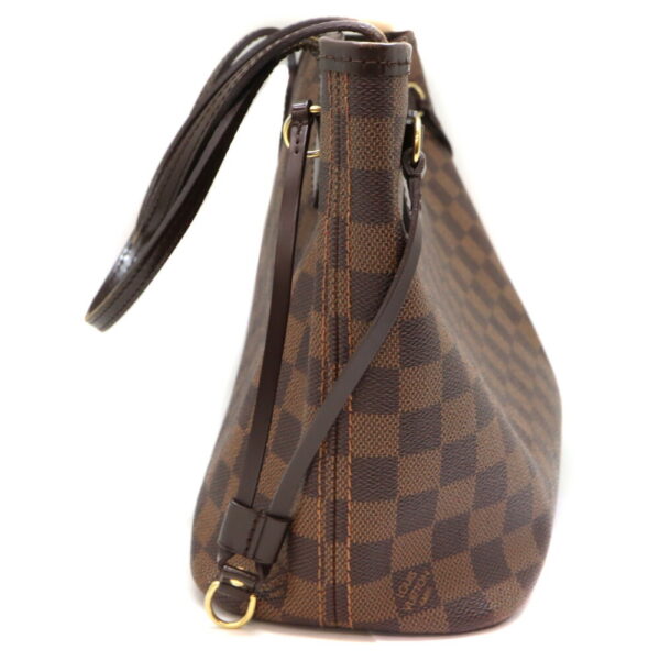 2378 4 Louis Vuitton Neverfull PM Tote Bag Damier Canvas Ebene Brown