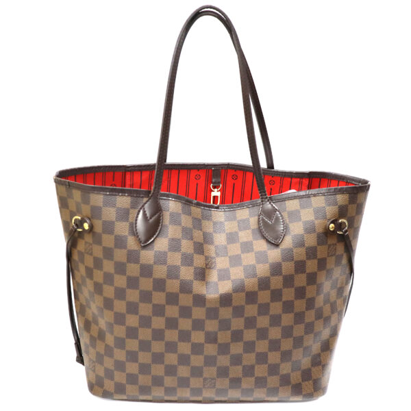 24 1089 1 Louis Vuitton Neverfull MM Damier Ebene Tote Bag