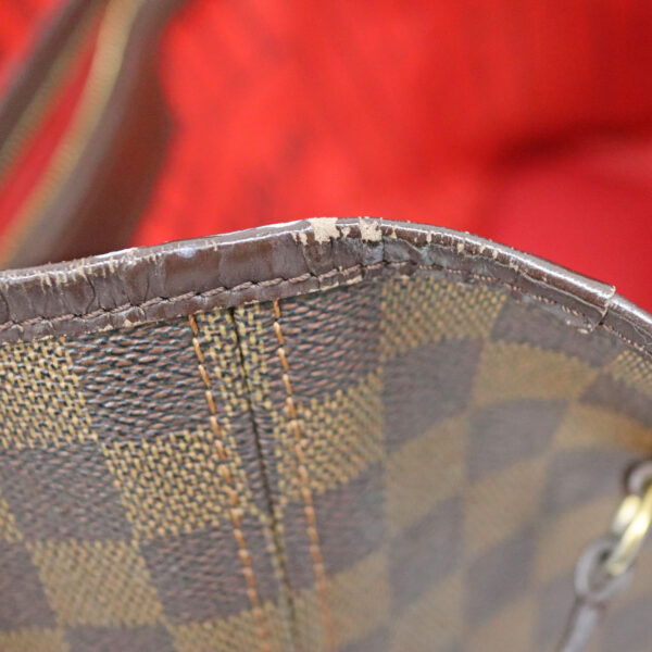 24 1089 12 Louis Vuitton Neverfull MM Damier Ebene Tote Bag