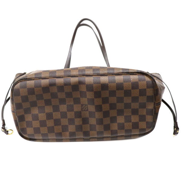 24 1089 5 Louis Vuitton Neverfull MM Damier Ebene Tote Bag