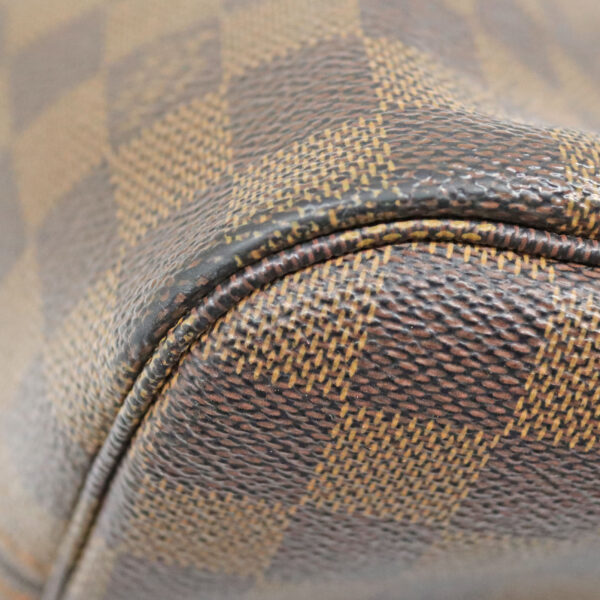 24 1089 9 Louis Vuitton Neverfull MM Damier Ebene Tote Bag