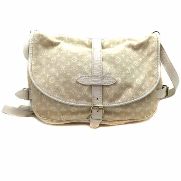 24 1372 2 Louis Vuitton Saumur 30 Monogram Mini Run Shoulder Bag Beige