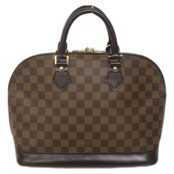 24 1434 2 Louis Vuitton Alma Handbag Damier Canvas Ebene