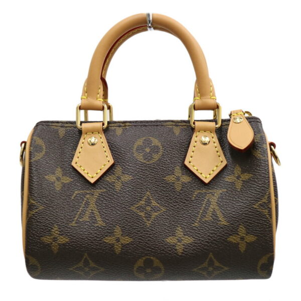 24 1866 3 Louis Vuitton Vivienne Nano Speedy 2way Bag Monogram