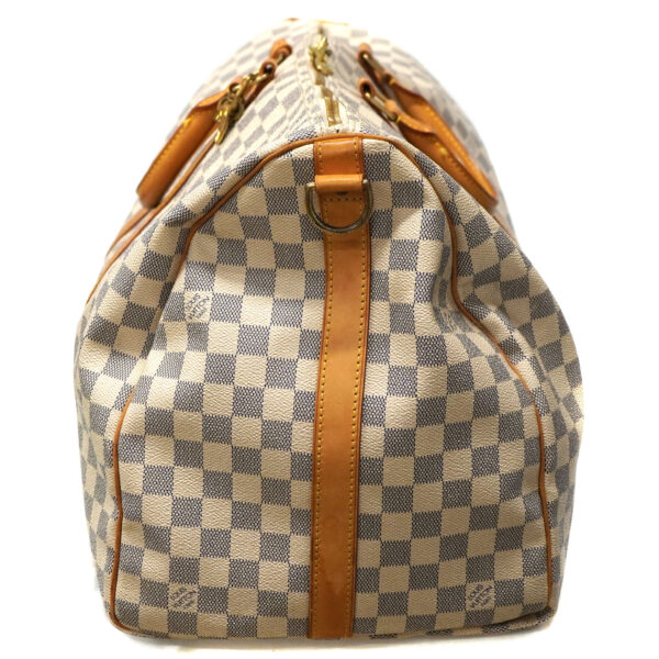 24 2326 4 Louis Vuitton Keepall Bandouliere 55 Damier Azur Bag