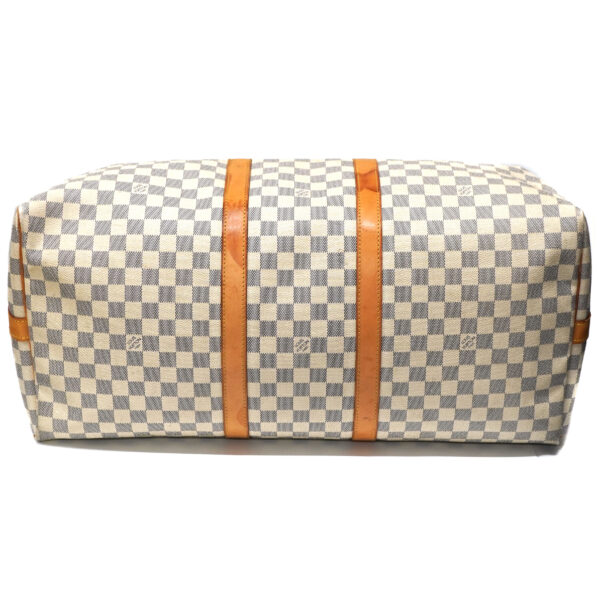 24 2326 5 Louis Vuitton Keepall Bandouliere 55 Damier Azur Bag