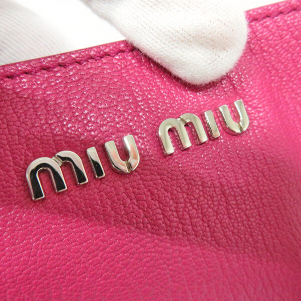 24 234810 Miu Miu Madras Tote Bag Pink