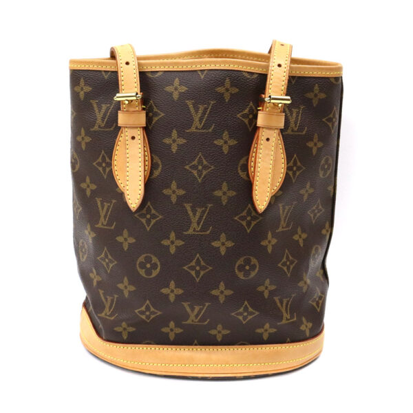 24 2550 1 Louis Vuitton Bucket PM Monogram Canvas Tote Bag