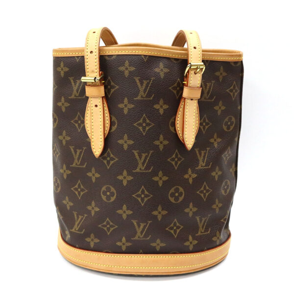 24 2550 2 Louis Vuitton Bucket PM Monogram Canvas Tote Bag