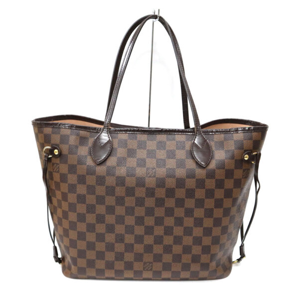 24 3377 2 Louis Vuitton Neverfull MM Damier Rose Ballerine Bag