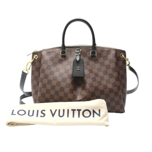 2401140003002 1 Louis Vuitton Odeon MM 2WAY Bag Damier Canvas Brown