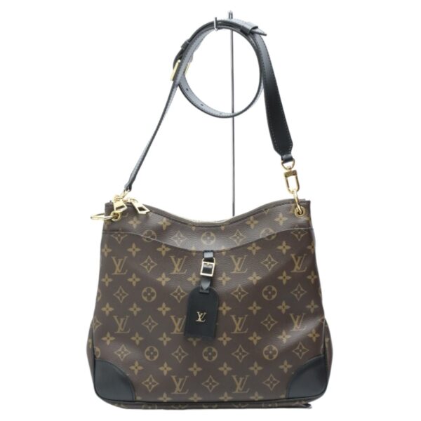 2401140003011 1 Louis Vuitton Odeon NM MM Shoulder Bag Monogram Canvas Brown