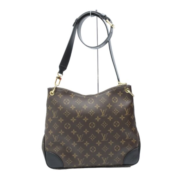 2401140003011 2 Louis Vuitton Odeon NM MM Shoulder Bag Monogram Canvas Brown