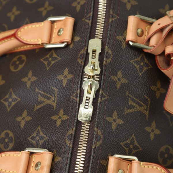 2401270002006 0 13 Louis Vuitton Keepall 55 Bag Monogram Canvas Brown