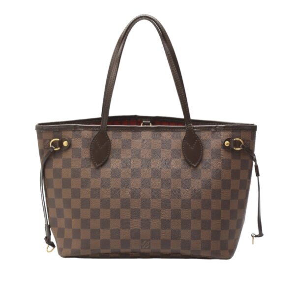 2401270002011 2 Louis Vuitton Neverfull PM Handbag Damier Canvas Brown