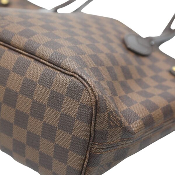 2401270002011 8 Louis Vuitton Neverfull PM Handbag Damier Canvas Brown