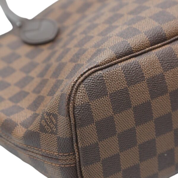 2401270002011 9 Louis Vuitton Neverfull PM Handbag Damier Canvas Brown