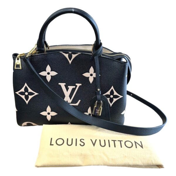 2402240002002 00 1 Louis Vuitton Petit Palais PM Shoulder Bag Empreinte Black