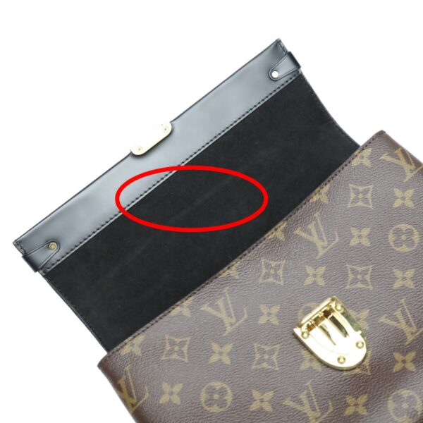 2403160002044 0 19 Louis Vuitton Monogram Flap Bag 2WAY Monogram Canvas Brown