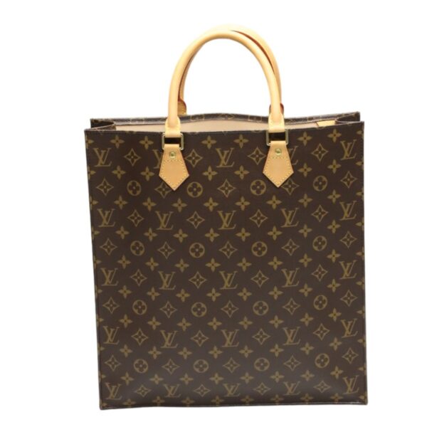 2404200002010 0 1 Louis Vuitton Sac Plat Tote Bag Monogram Canvas Brown