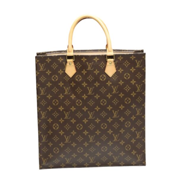 2404200002010 0 2 Louis Vuitton Sac Plat Tote Bag Monogram Canvas Brown