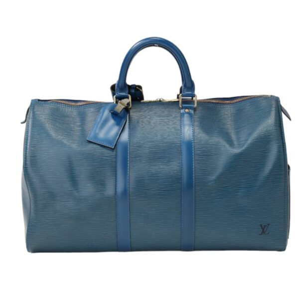 2405140058004 0 1 Louis Vuitton Keepall 45 Bag Epi Leather Blue