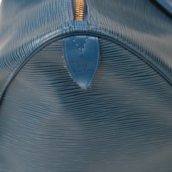 2405140058004 0 12 Louis Vuitton Keepall 45 Bag Epi Leather Blue