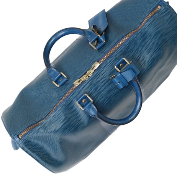 2405140058004 0 6 Louis Vuitton Keepall 45 Bag Epi Leather Blue