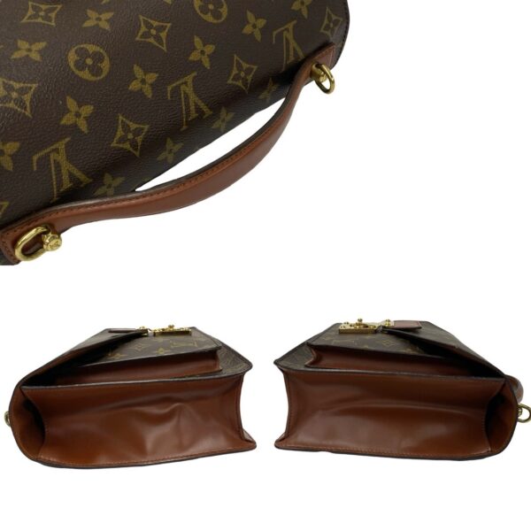 240601mna243 6 6 Louis Vuitton Monceau 2WAY Handbag Monogram Leather Brown