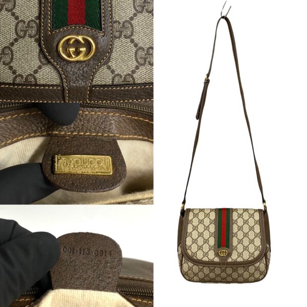 240615kma620 3 4 Gucci Sherry Line GG Leather Shoulder Bag Pochette