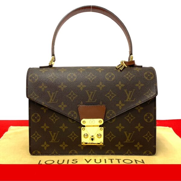 240625mna413 9 1 Louis Vuitton Concorde Mini Tote Bag Monogram Leather Brown Tea