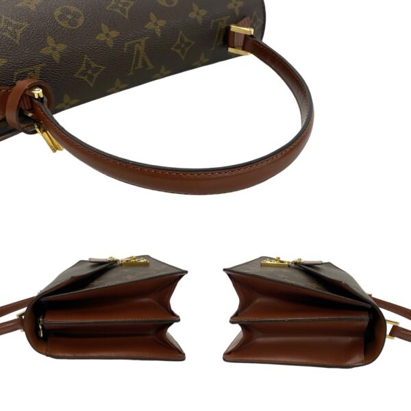 240625mna413 9 6 Louis Vuitton Concorde Mini Tote Bag Monogram Leather Brown Tea