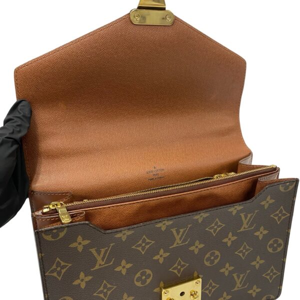 240625mna413 9 9 Louis Vuitton Concorde Mini Tote Bag Monogram Leather Brown Tea